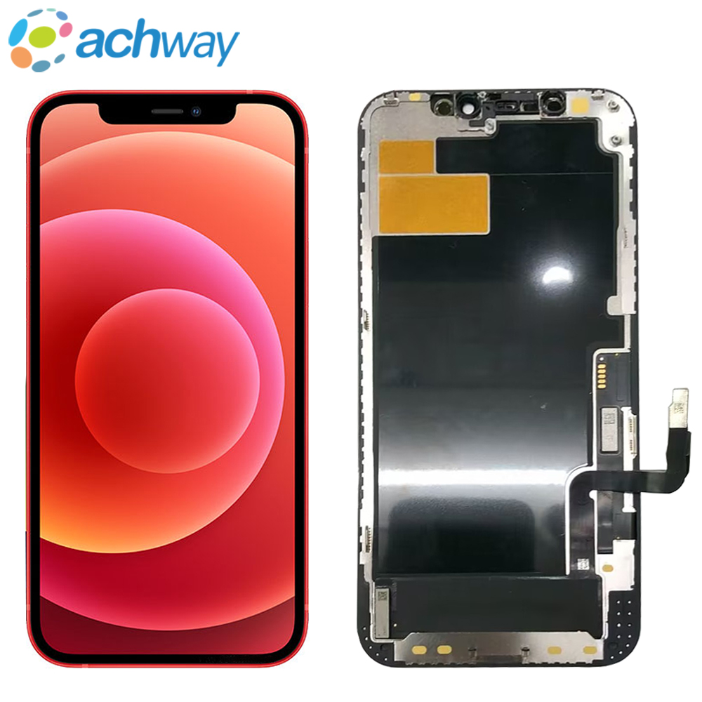 100% Test OLED 6.1 inch For iPhone 12 Pro LCD Display 3D Touch Screen Digitizer Replacement Assembly Part Pantalla For iPhone 12 LCD Display